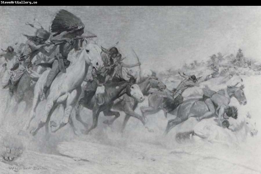 William Herbert Dunton The Custer Fight